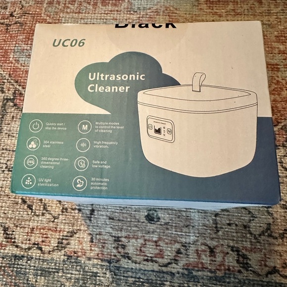 🆕 Qinkada Multipurpose Ultrasonic 45kHz Cleaner Black - Picture 8 of 13